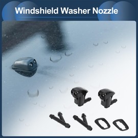 INFINAUTO Jeep Grand Cherokee 2005-2016 Chevy Malibu 2005-2013 Black Plastic Front Washer Nozzle with Hose Connector No. 55372143AB