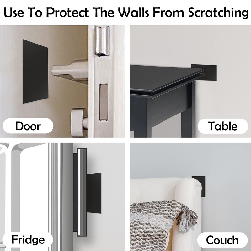 Rubber Bond Self-Adhesive Rubber Wall Outlet Cover Plate 5 Pack