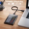 deleyCON SSD Hard Drive Enclosure USB 3.1 Gen 1 for