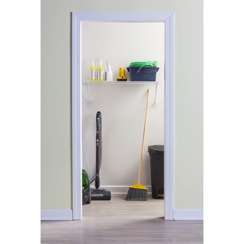 Rubbermaid Direct Wall Shelf, 3 Ft. Wide, Mounting Hardware Kit