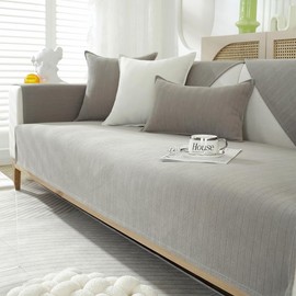 JIAN YA NA Sectional Couch Cover, Funny Chenille Fuzzy Sofa Slipcover, Anti-Slip Furniture Protector for Pets Kids, L-Shaped Sofa, 3-Cushion Couch, Loveseat, Recliner, Armrest & Backrest (1 Piece)