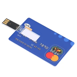 USB Flash Drive, 32GB Credit Bank Card Shape Flash Drive U Disk Thumb, for Data Storage and Transfer