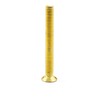 Hippo Hardware M4 (4mm X 6mm) Solid Brass Slotted Countersunk