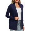 EXCHIC Women's Long Sleeve Knitted Cardigan Lightweight Cosy Open Front