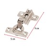Hermex BIDI-95I, Juego de 2 bisagras bidimensionales ocultas para gabinetes,