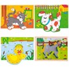 Woodyland 19 x 13.5 cm Didactic Toys Lacing Animals in