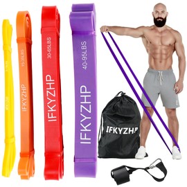 IFKYZHP Resistance Bands Set with Handles & Door Anchor | Pull Up Assist Bands for Home/Gym Workouts | Strength Training Equipment for Men & Women