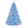Best Choice Products 6ft Pre-Lit Baby Blue Christmas Tree, Full