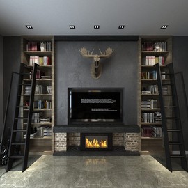 17.7"x354" Extra Wide Thicken Dark Grey Concrete Contact Paper 3D Concrete Wallpaper Peel and Stick Vinyl Wrap DIY Self Adhesive Matte Grey Tile Sticker for Countertops Drawer Bathroom Kitchen