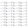 200 PCS 8mm Plated 925 Sterling Silver Earrings Posts Flat Pad Hypoallergenic Flat Pad Earring Studs with 925 Sterling Silver Earring Backs and Rubber Earring Backs for Jewelry Making Findings