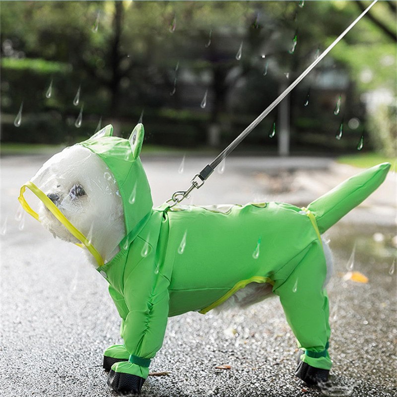 ETOSEM Dog Raincoat with Boots,Waterproof Dog Raincoats with Hood for