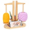 Coopay Double Yarn Holder Magnetic, Wooden Yarn Holder for Crochet