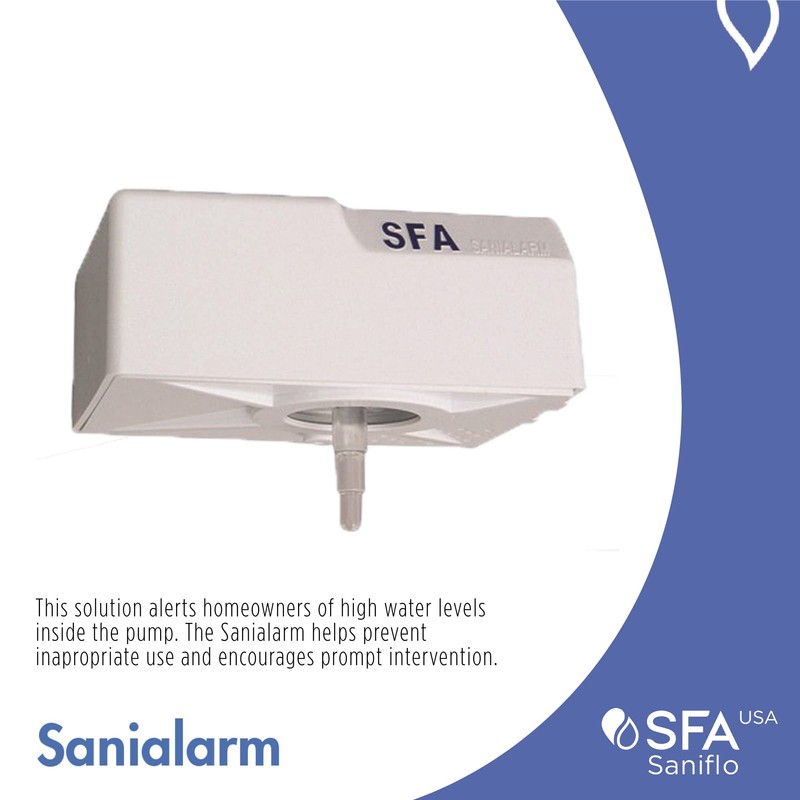 SANIFLO Sanialarm - High Water Alarm - Upflush Toilets