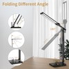 Desk Lamp, Dual Head, Height Adjustable, Dimmable Bedside Lamp with