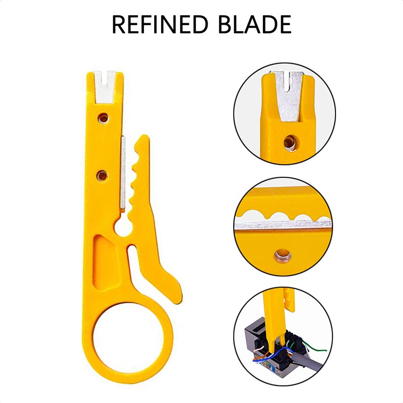 VANICE Mini Wire Stripper 3 Pack Network Wire Stripper Punch