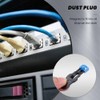 Snblzhef 300Pcs Blue RJ45 Port Ethernet LAN Hub Anti Dust