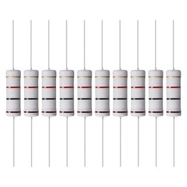 YOKIVE 10pcs Metal Oxide Film Resistors Axial Lead Resistors Maintain Normal Circuit Operation for Power Equipment Gray 5W 1K Ohm