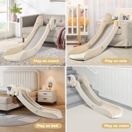 WHHKXY Indoor Couch Slide for Toddlers 1-3, Kids Baby Toddler Slide Indoor Playset, Kids Slide Indoor for Couch Sofa Bed Stair(Big)