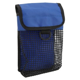 21x14cm Portable Diving Mesh Gear Bag with Hang Buckle Lightweight Underwater Surface Marker Buoy Mesh PouchBlue