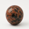 Pandiui23 Natural Polished Red Obsidian Ball, Polished Crystal with Energy