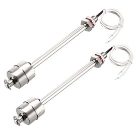 uxcell Stainless Steel Float Switch for Water Pump Tank swim pool garden pond Liquid Water Level Sensor M11 165mm Length 2Pcs