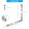 8 Pcs Stainless Steel L Bracket 5 x 5 inch
