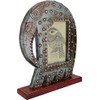 GURU SHOP Standing Picture Frame in Elephant Shape, Blue, Mango