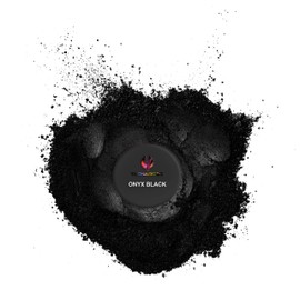 Black Mica Powder for Epoxy Resin 56g / 2oz. Jar - TECHAROOZ 2 Tone Resin Dye Color Pigment Powder for Lip Gloss, Nails, Colorant for Slime Bath Bombs Soap Making & Polymer Clay