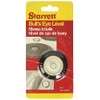 Starrett BE-1 Acrylic Circular Bullseye Level with Flange, 1.180" Diameter,