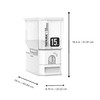 TAYAMA 33 lbs. Capacity Rice Dispenser Grain Storage Container, White