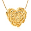 QGJNSGC Rose Petal Urn Necklace Cremation Jewellery for Ashes Heart