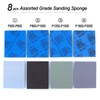 ADVcer 500-2000 Grit Sanding Sponge 8 Pads, 4.5" x 5.5"