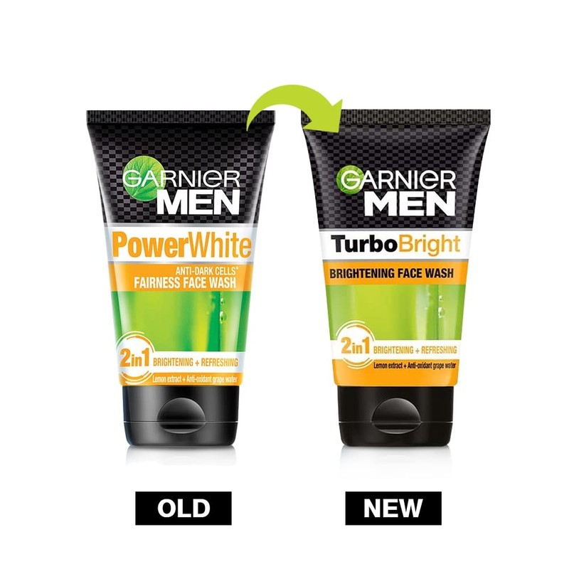Garnier Men's Turbo Bright Face Wash 100g Scent / 가르니에