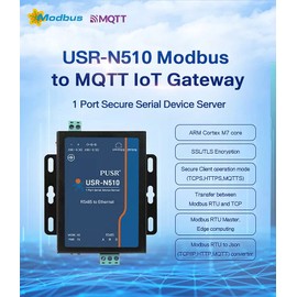 USR-N510-H7-4 RS485 Port Modbus to MQTT IoT Gateway Ethernet Device Servers X 1 Set