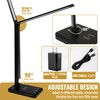 JollyDesk LED Desk Lamp with Wireless Charging Pad, Touch Control