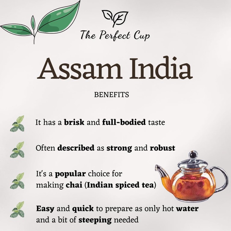 Assam India Premium Loose Leaf Black Tea Dark Reseable Pouch