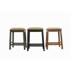 Liveasy Furniture Backless Counter Stool Set of 2, Counter Height