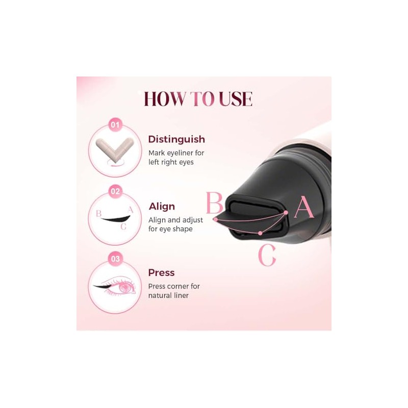 Foldable Eyeliner Stamp - Gel Delineador de Ojos Impermeable con