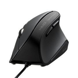 Sanwa Supply MA-ERGK9 Antibacterial Quiet Wired Ergonomic Mouse