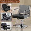 2Pcs Salon Chair Cover Protectors,Clear Hairdressing Chair Back Covers