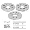 3Pcs Spur Gear 8 Holes Aluminium 4mm Thickness 14mm Centre