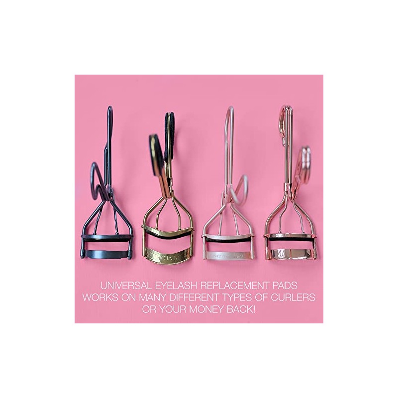 Pink Eyelash Curler Refills (24-Pack) Replacement Pads Eye Lash and