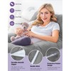 Meiz Pregnancy Pillow, U Shaped Pregnancy Body Pillow with Zipper