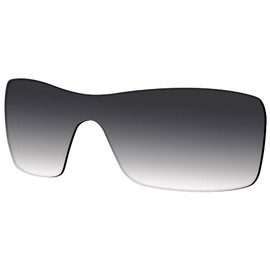 SAUCER Premium Replacement Lenses for Oakley Oil Rig Sunglasses High Defense - Grey Gradient Tint Polarized