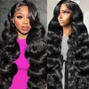 VKVL 14 Inch Body Wave Lace Front Wigs Human Hair