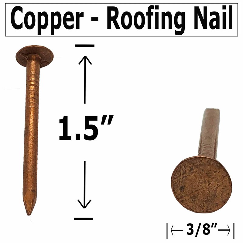 Antique Hardware Depot – 1.5 Inch – Pure Copper Nails