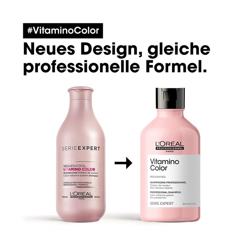 L'Oréal Professionnel Colour-Retaining Hair Shampoo for Coloured Hair, with Resveratrol,