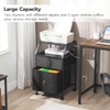 HOOBRO 2-Drawer Mobile File Cabinet, Filing Cabinet with Charging Station,