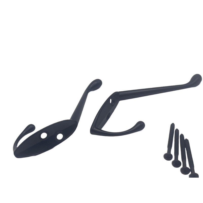 Aretro Hat & Coat Bath Robe Hooks Hanger 85mm Black