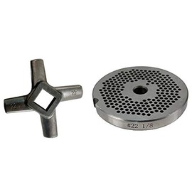 Rental Knives Reversible Meat Grinder Plate - Cozzini Cutlery Imports (#22-1/8 Inch plate with Grinder Knife)